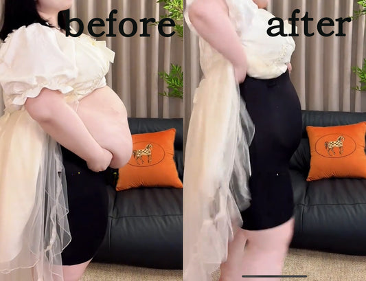 Plus Size 4-in-1 Shapewear Shorts – High-Waisted Tummy Control, Butt Lift & Leak-Proof Protection